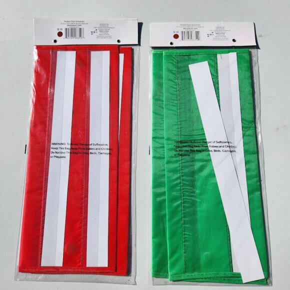 2X Pocket Chart Scheduler Classroom School Supplies Bundle Homeschool Organizer - Picture 6 of 6